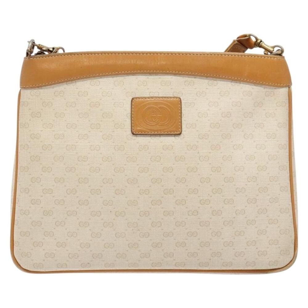 Gucci Micro GG Supreme Shoulder Bag White Gold